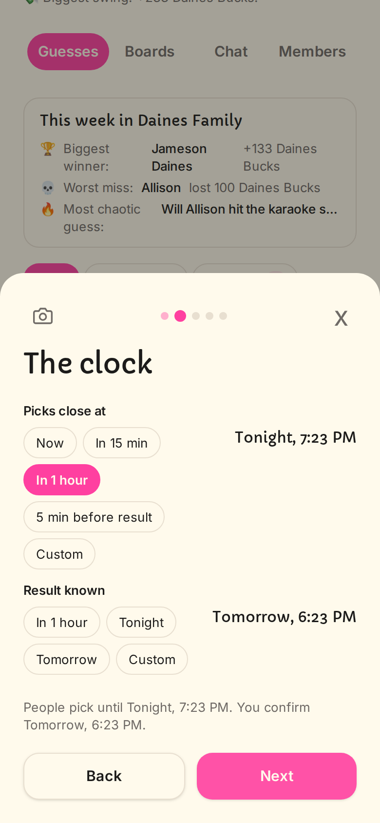 Composer, Clock (step 2/5)